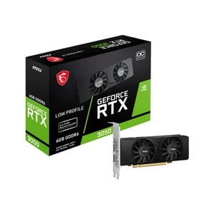 MSI GEforCE RTX 3050 LP 6G OC Geforce RTX 3050 6 GB GDDR6 96 bit 7680 x 4320 pix - Picture 1 of 1