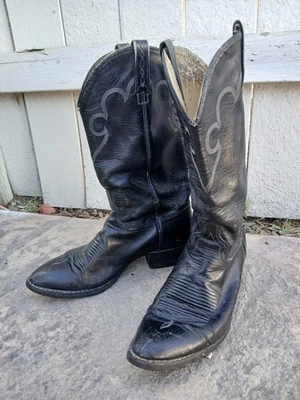 Vintage J Chisholm Western Cowboy Boots Mens 9.5 D USA* Stagecoach* Rockabilly! - Image 1 of 4