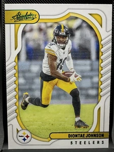 2022 Panini Absolute Diontae Johnson GREEN FOIL Parallel Pittsburgh Steelers #92 - Picture 1 of 4
