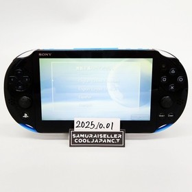 Sony Playstation PS Vita Blue Black PCH-2000 Console only PSV Slim Japan Used
