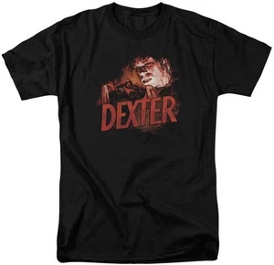 Dexter TV Show Creepy Looking Dexter Drawing Men's T-Shirt XL - Picture 1 of 3