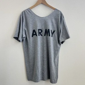 Army Off The Shoulder Graphic Tee - Picture 1 of 3