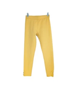 Janie and Jack Button Cuff Ponte Pants NEW sz 12 Girls Legging elastic waist - Picture 1 of 7