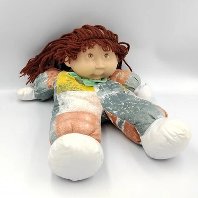 Ancienne Poupée Cabbage Patouf cheveux en laine  - 30924 - Photo 1/3