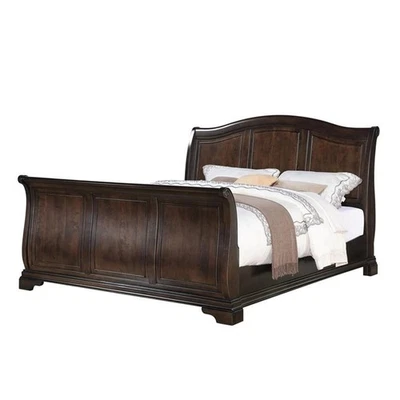 Cama de trenó Picket House Furnishings Conley Cherry King em cereja - Imagem 1 de 3