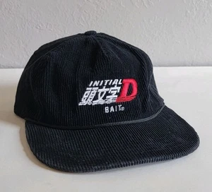 BAIT x Initial D Racing Mütze schwarz Cord verstellbar Snapback Cap Streetwear - Bild 1 von 9