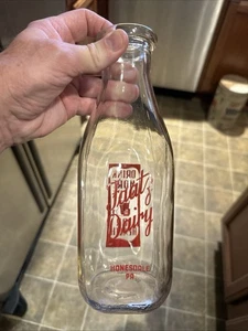 Faatz Dairy ACL Quart Milchflasche Honesdale Pennsylvania PA - Bild 1 von 10