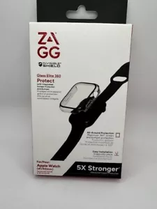ZAGG InvisibleShield Glass Elite 360 pour Apple Watch Series 9,8,7,6,Se 41/40mm - Photo 1 sur 2