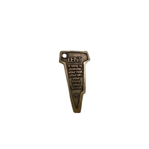 Vintage Lent Catholic keychain fob. - Picture 1 of 3