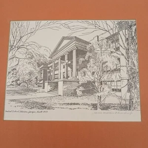 Rosehill Plantation Elbert County Ga 53-500 Print by William E Snowden Jr Signed - Picture 1 of 8