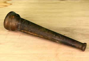 Antike ELKHART MESSING MFG Co FEUERWEHR SCHLAUCHTÜLLE 10" - Bild 1 von 5