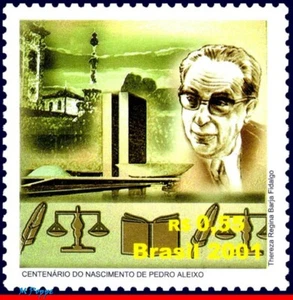 2807 BRAZIL 2001 PEDRO ALEIXO, POLITICIANS, FAMOUS PEOPLE, MI# 3168, MNH - Picture 1 of 2