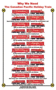 Why We Need The Canadian Pacific Holiday Train 6 Page Booklet by Andy Fletcher - Picture 1 of 1