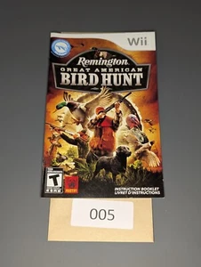 Remington Great American Bird Hunt (Nintendo Wii, 2009) **SOLO MANUAL** - Imagen 1 de 1