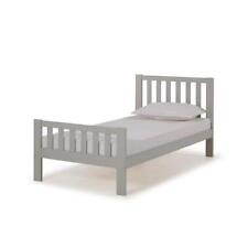 Alaterre Furniture Platform Bed 78" x 42" Material Wood Dove Gray Twin Size