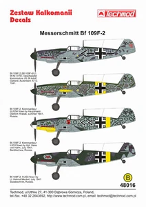 Messerschmitt Bf 109F-2 - 1941 - 48016 - decals - Bild 1 von 2