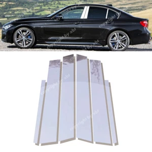 Panel de moldura de ventana postes de pilar de puerta cromados 6 piezas para BMW Serie 3 F30 2013-2018 - Imagen 1 de 8