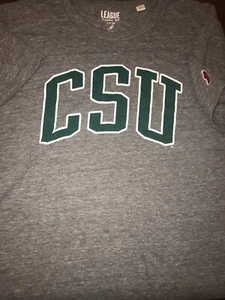 CSU CLEVELAND STATE VIKINGS T Shirt By LEAGUE Classic Fit Men’s LARGE Grey - Picture 1 of 4