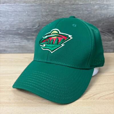Gorra Minnesota Wild Hat ajustada L/XL verde Reebok Face Off NHL hockey Foto 1 de 4