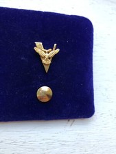 WW2 British Allied Victory Gold Plated Lapel Pin Badge