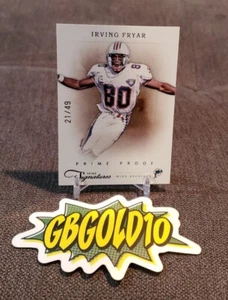 2012 Panini Signatures Prime Proof Irving Fryer SP /49 Miami - Picture 1 of 3