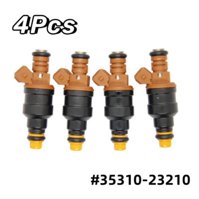 #35310-23210 4PCS injetores de combustível para 1997-2001 Hyundai Tiburon Elantra 2.0L I4 - Imagem 1 de 4