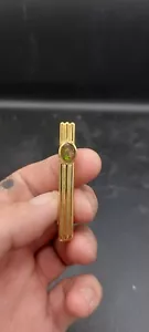 Ammolite 10k Gold Plated Tie Clip By Korite - Picture 1 of 6