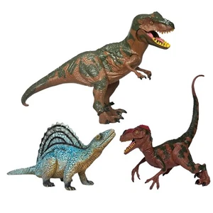 Dinosaurier Modelle: Vintage AAA Dimetrodon & 2 Kid Galaxy Poseable Deinonychus & T-Rex - Bild 1 von 7