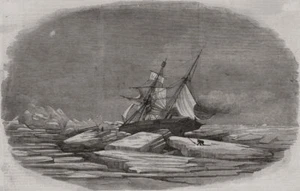 Sir John Franklin search. The Isabel stuck in ice of Talbot Inlet. Arctic 1852 - Picture 1 of 1