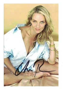 Uma Thurman Signed Autographed 4x6 Photo Actress Model Sexy B - Picture 1 of 1