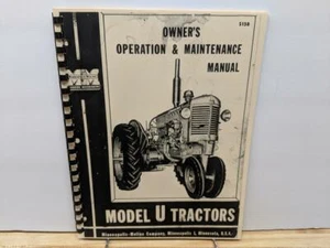 Minneapolis - Moline Modell "U" Traktor Betriebs- und Wartungsanleitung - Bild 1 von 3