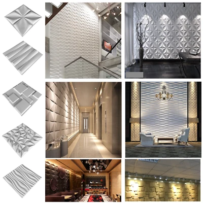  Wall panel Decorative PVC 3D Wall Ceiling Tiles Cladding Wallpaper Waterproof - Image 1 of 2