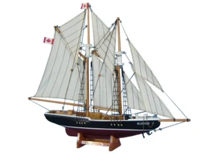 Wooden Bluenose Model Sailboat Decoration 17" - Picture 1 of 1