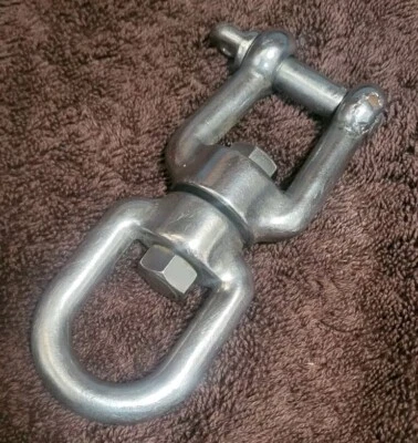 Boat Anchor  Swivel  Stainless Steel   Strong, Reliable 10 Mm Pin  4.5 In. Long  - Image 1 of 4