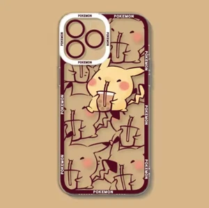 Anime Pikachu Silicone Phone Case Cover For iPhone 15/14/13/12 Pro/Pro Max - Picture 1 of 3