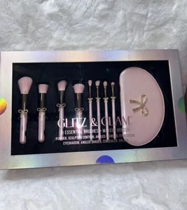 Glitz And Glam Pink Bow Makeup Brush Set New Rare Christmas - Picture 1 of 3