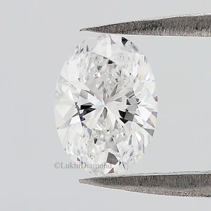 1 Ct IGI Certified Oval Brilliant Cut Diamond E/F Color VS Clarity Lab Diamond - Picture 1 of 10
