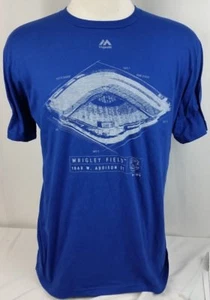 Brand New Majestic MLB Authentic Chicago Cubs Short Sleeve Shirt Ring Spun Soft - Picture 1 of 4