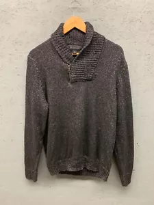 INC International Concepts Sweater Men’s Large Blue Knitted Mock Neck Pullover - Picture 1 of 10
