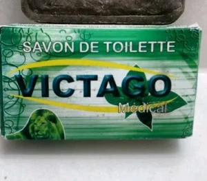 1×VICTAGO Soap Herbal Black Natural Bar Skin African Organic Raw Acne 4oz - Picture 1 of 4