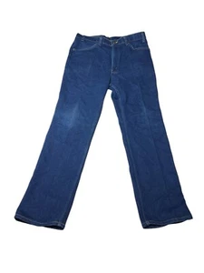 Vintage 1994 Levis Action Brown Tab Blue Jeans Men Sz 36x32 Dark Wash USA Made - Picture 1 of 17