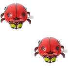 2 Pieces Wind up Ladybug Toy Plastic Child Wind-up Animal