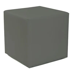 Design Sitzwürfel Kubus I Hocker Kunstleder modern 45x45x45 cm in Grau - Bild 1 von 1