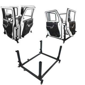 Black Door Storage Movable Cart for 2007-2024 Jeep Wrangler Unlimited JK JL 4 Dr - Picture 1 of 12