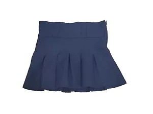 Authentic School Uniform Girls Navy Blue Pleated Skirt Skort 6 6X - Picture 1 of 4