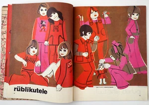 1973 Russische Sowjetische Estnische Modemagazin SILUETT Kinderkleidung Spezial - Bild 1 von 15