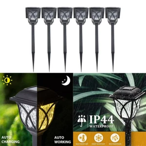 6 Pack Outdoor LED Solar Pathway Lights Ground Waterproof Garden Landscape Lamp - Picture 1 of 20