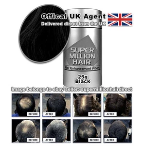 Super Million Hair 25g Fibre (Mist Not Included) - Choose your Colour Below - Picture 1 of 13
