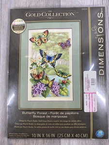 Dimensions Gold Collection cross stitch kit Butterfly Forest Brand New - Picture 1 of 2