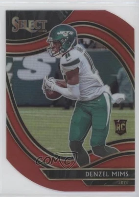 2020 Panini Select Field Level Maroon Prizm Die-Cut Denzel Mims #363 Rookie RC - Image 1 of 2